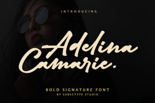 Adelina Camarie: A Bold Signature Font with a Cool Feel