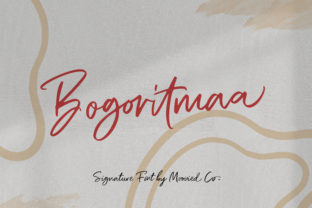 Bogoritmaa: A Modern Signature Font with Unique Style