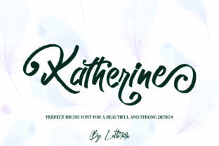 Katherine: A Textured Brush Font with Natural Handmade Character