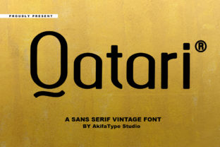 Qatari Font: A Modern Sans Serif with Balanced Curves for Impactful Design