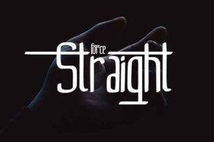 Straight: A Friendly, Modern Decorative Font for Real-World Design
