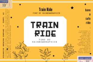Train Ride: A Playful Blackletter Font with Practical Versatility